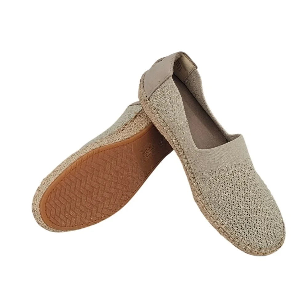 Cole Haan Cloudfeel Knit Espadrille Loafers Beige Sand Womens 11 B W14239